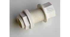 White overflow tank connector